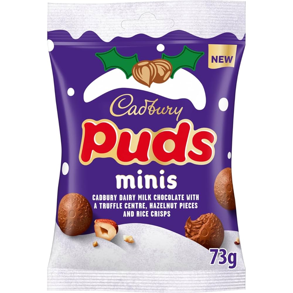 ***** Cadburys Mini Christmas Puds 22x73g *****