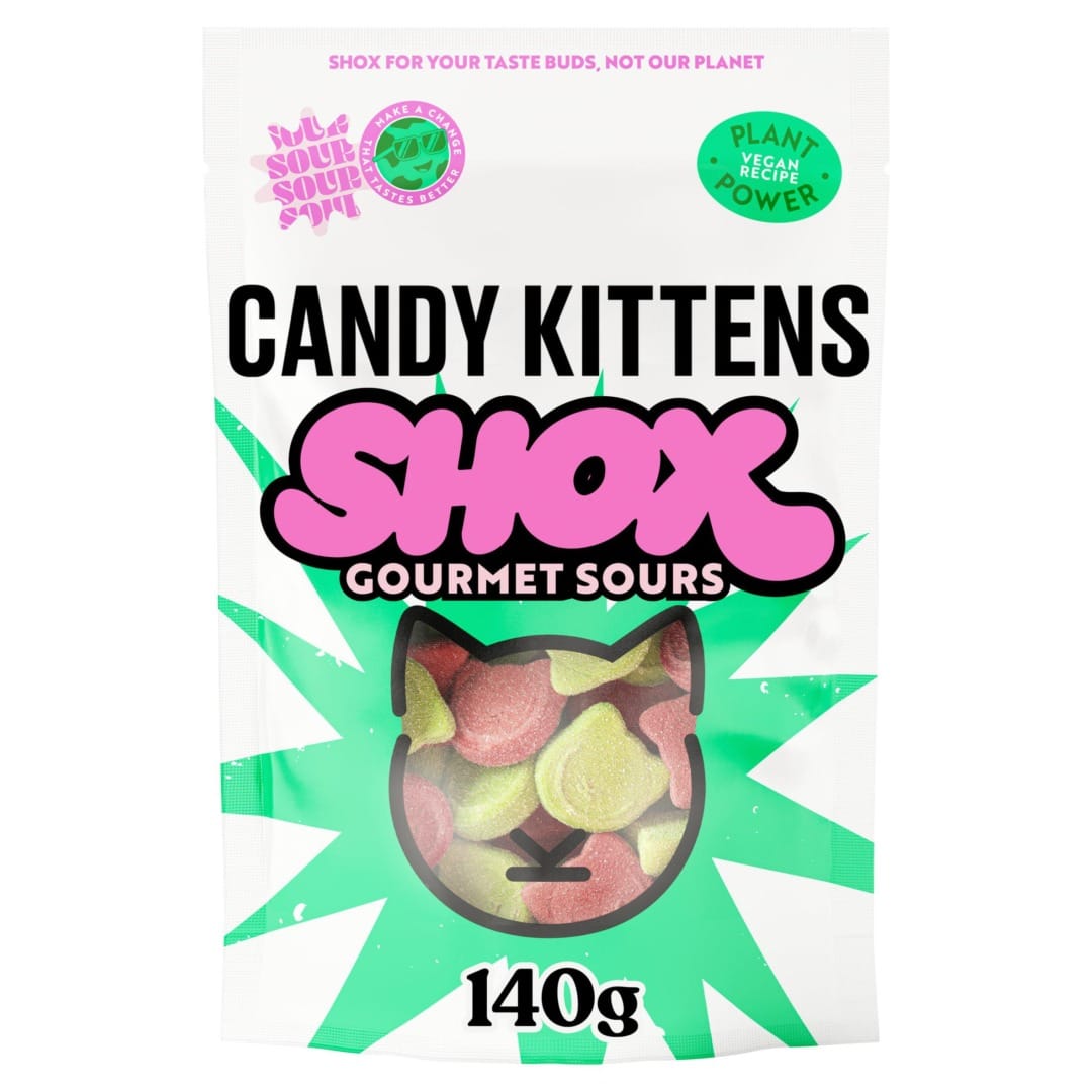 Candy Kittens Shox Gourmet Sours 10x140g