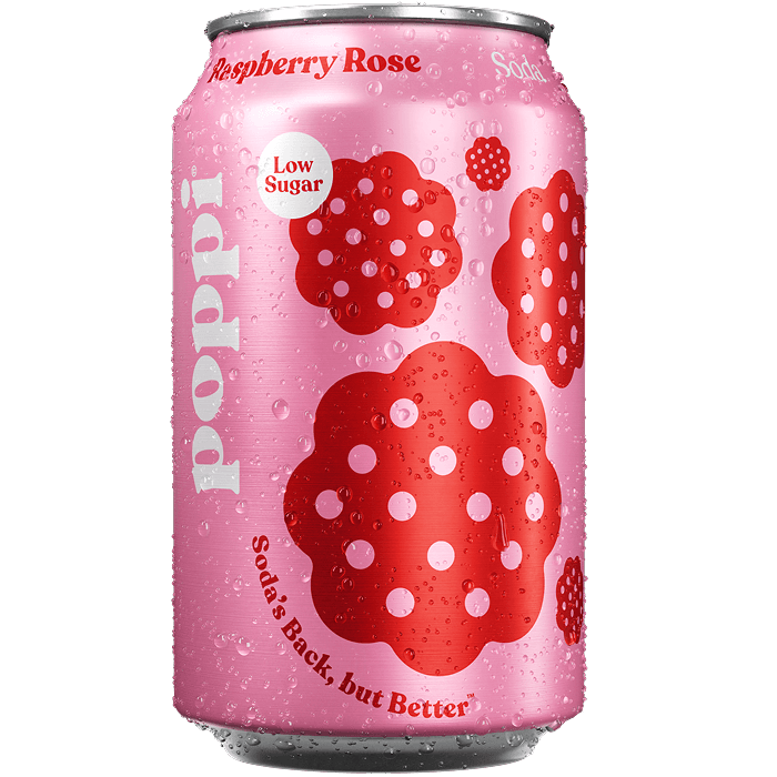 Poppi Raspberry Rose Soda 24x330ml