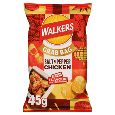 Walkers Grab Bag Salt & Pepper Chicken 32x45g